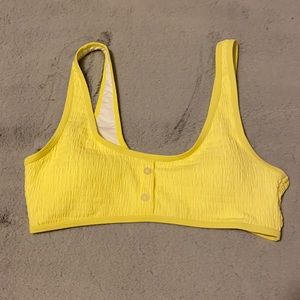 Cupshe M Yellow Swim Tank Top